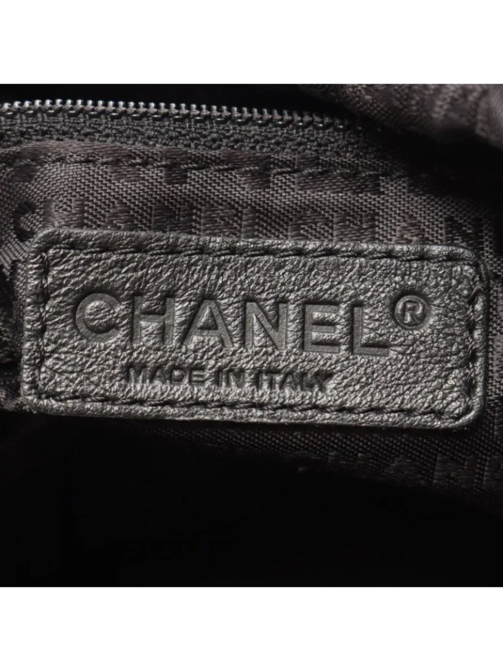 Chanel Handbag Chocolate Bar Drawstring Fringe Black Leather